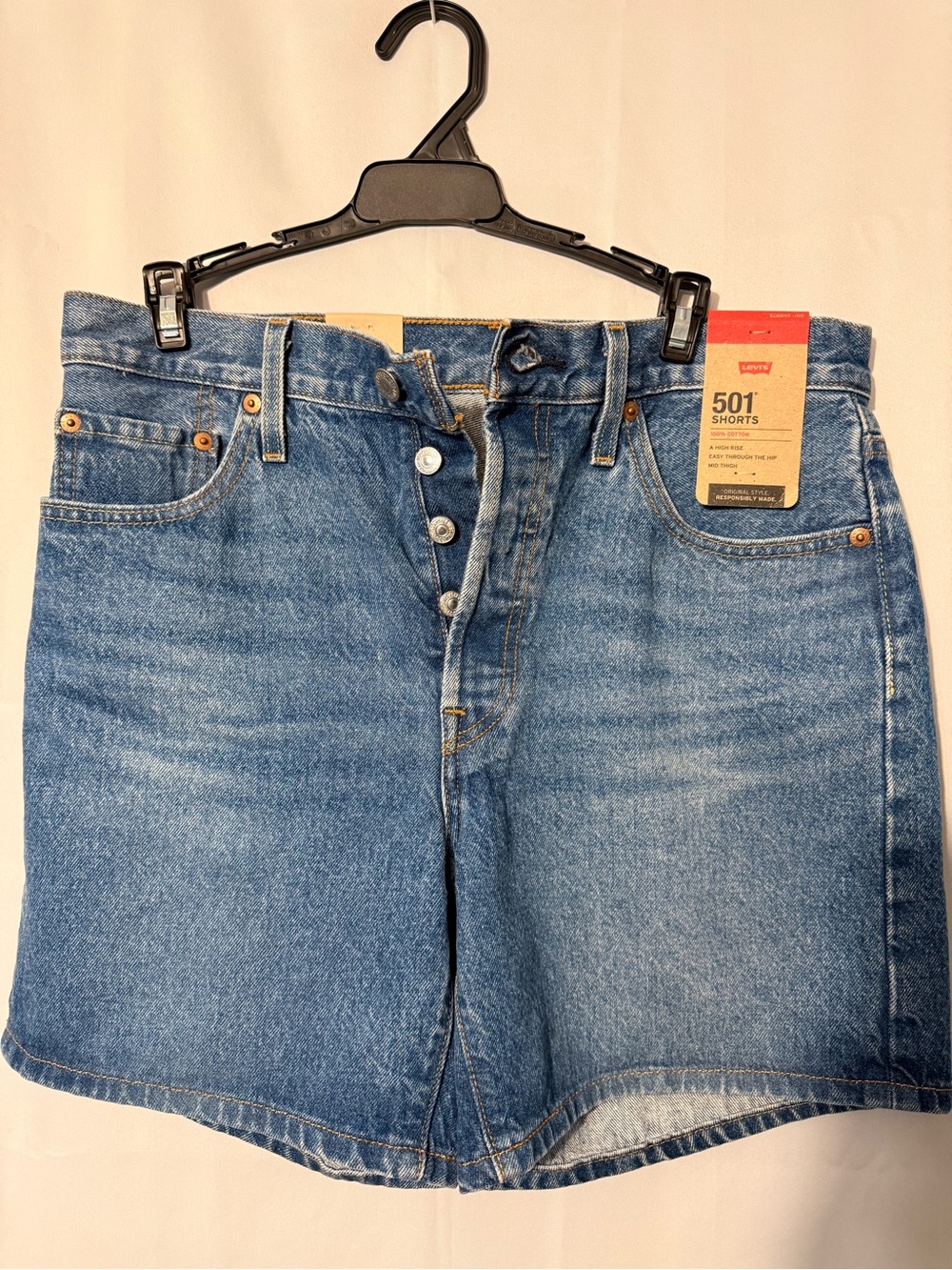 Levi's Blue 501 women’s Denim Shorts